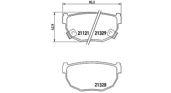 Magneti Marelli Bremsbelagsatz, Scheibenbremse [Hersteller-Nr. 363700456010] für Nissan