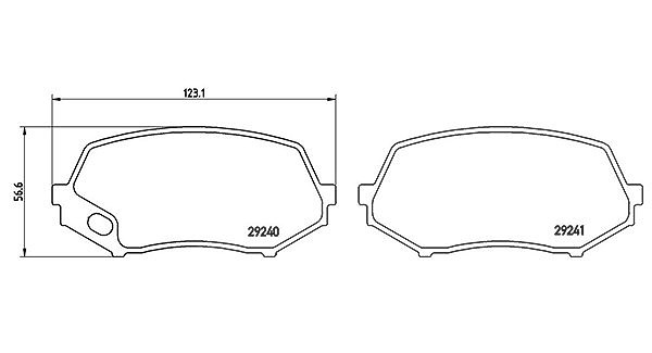 Magneti Marelli Bremsbelagsatz, Scheibenbremse [Hersteller-Nr. 363700454044] für Daihatsu, Ford, Aston Martin