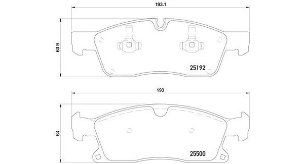 Magneti Marelli Bremsbelagsatz, Scheibenbremse [Hersteller-Nr. 363700450109] für Mercedes-Benz