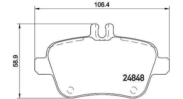 Magneti Marelli Bremsbelagsatz, Scheibenbremse [Hersteller-Nr. 363700450091] für Mercedes-Benz