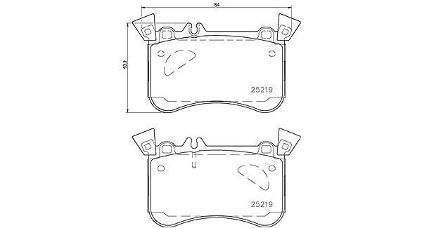 Magneti Marelli Bremsbelagsatz, Scheibenbremse [Hersteller-Nr. 363700450121] für Mercedes-Benz