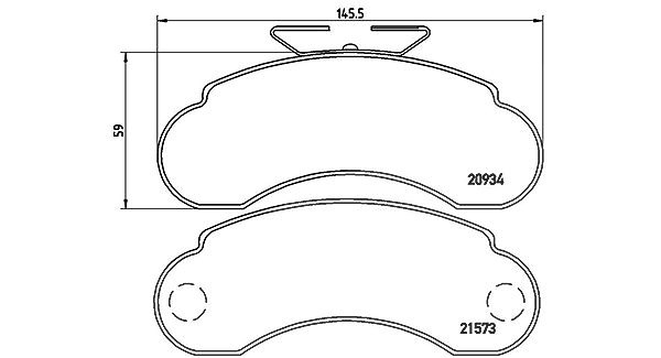 Magneti Marelli Bremsbelagsatz, Scheibenbremse [Hersteller-Nr. 363700450021] für Jaguar, Mercedes-Benz
