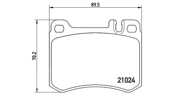 Magneti Marelli Bremsbelagsatz, Scheibenbremse [Hersteller-Nr. 363700450014] für Mercedes-Benz