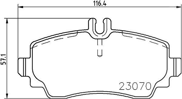 Magneti Marelli Bremsbelagsatz, Scheibenbremse [Hersteller-Nr. 363700450047] für Mercedes-Benz
