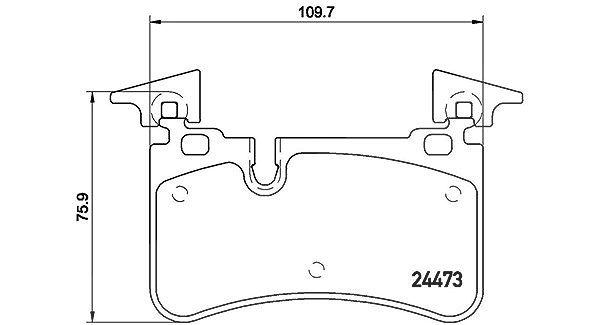 Magneti Marelli Bremsbelagsatz, Scheibenbremse [Hersteller-Nr. 363700450113] für Mercedes-Benz