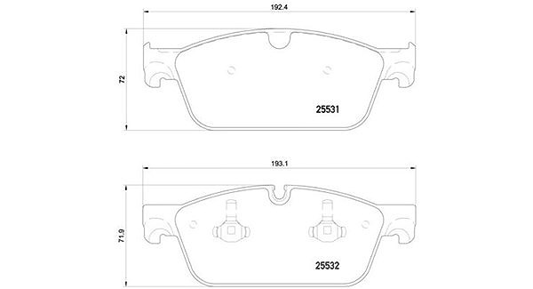 Magneti Marelli Bremsbelagsatz, Scheibenbremse [Hersteller-Nr. 363700450112] für Mercedes-Benz
