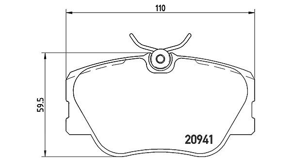 Magneti Marelli Bremsbelagsatz, Scheibenbremse [Hersteller-Nr. 363700450008] für Mercedes-Benz