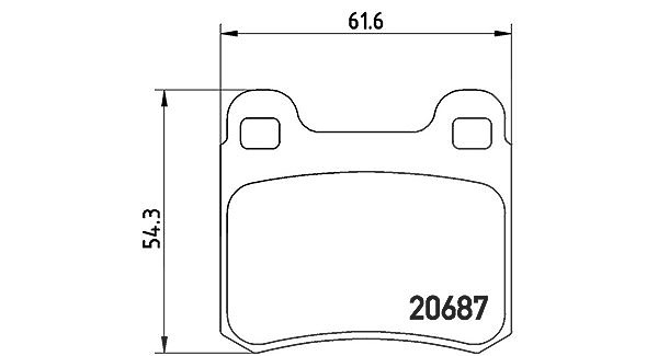 Magneti Marelli Bremsbelagsatz, Scheibenbremse [Hersteller-Nr. 363700450007] für Mercedes-Benz