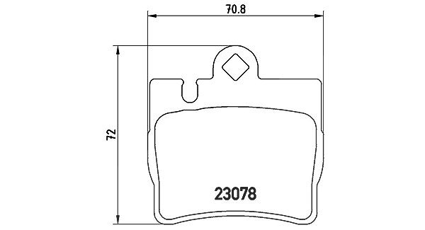 Magneti Marelli Bremsbelagsatz, Scheibenbremse [Hersteller-Nr. 363700450042] für Mercedes-Benz