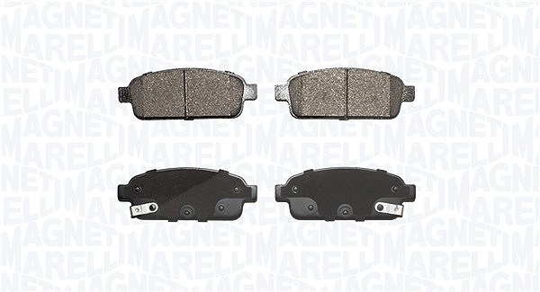 Magneti Marelli Bremsbelagsatz, Scheibenbremse [Hersteller-Nr. 363916060433] für Chevrolet, Buick, Vauxhall, Mitsubishi, Opel