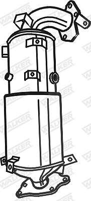 Walker Ruß-/Partikelfilter, Abgasanlage [Hersteller-Nr. 73272] für Honda