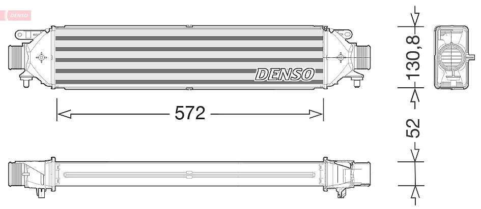 Denso Ladeluftkühler [Hersteller-Nr. DIT09122] für Fiat, Alfa Romeo