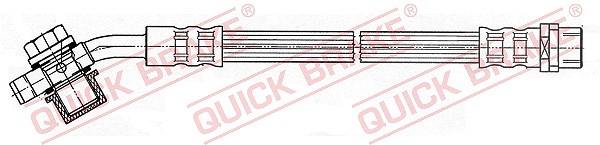 Quick Brake Bremsschlauch hinten links+rechts [Hersteller-Nr. 50.050X] für Audi