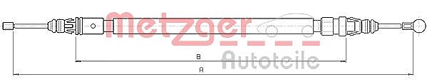 Metzger Autoteile Seilzug, Feststellbremse [Hersteller-Nr. 10.6235] für Peugeot, Citroën