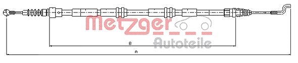 Metzger Autoteile Seilzug, Feststellbremse [Hersteller-Nr. 10.7394] für VW