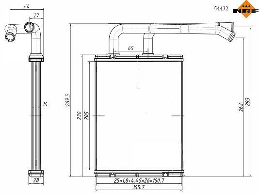 Wärmetauscher, Innenraumheizung 54432 NRF für MAZDA 6 Hatchback 6 Stufenheck - Bild 6