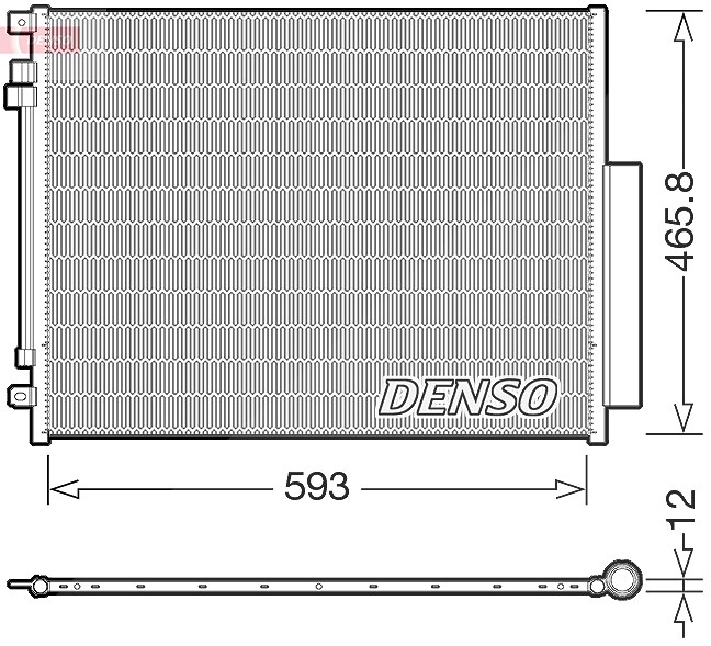 Denso Kondensator, Klimaanlage Dcn01025 - Bild 6