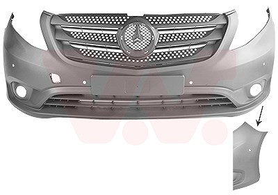 Van Wezel Stoßfänger [Hersteller-Nr. 3082573] für Mercedes-Benz