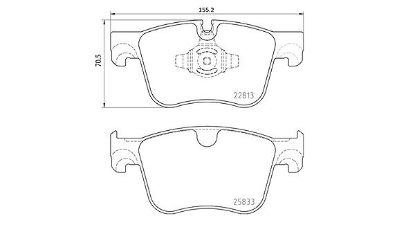 Magneti Marelli Bremsbelagsatz, Scheibenbremse [Hersteller-Nr. 363700461135] für Peugeot, Ds, Opel, Citroën