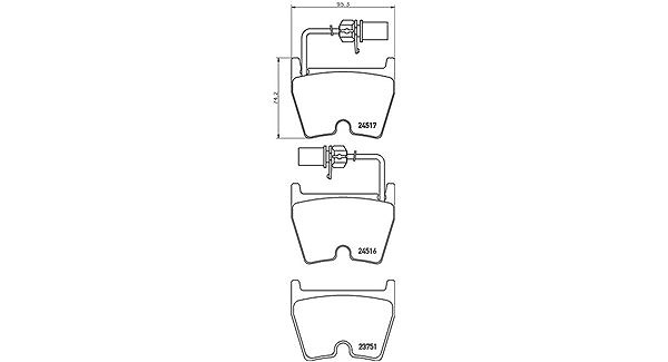 Magneti Marelli Bremsbelagsatz, Scheibenbremse [Hersteller-Nr. 363700485132] für Audi