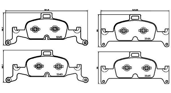 Magneti Marelli Bremsbelagsatz, Scheibenbremse [Hersteller-Nr. 363700485164] für Audi