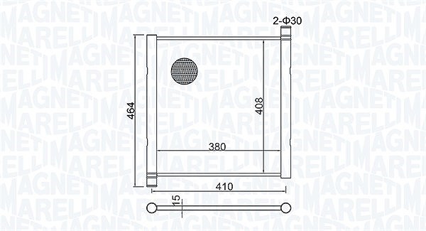 Magneti Marelli Kühler, Motorkühlung [Hersteller-Nr. 350213151900] für Smart