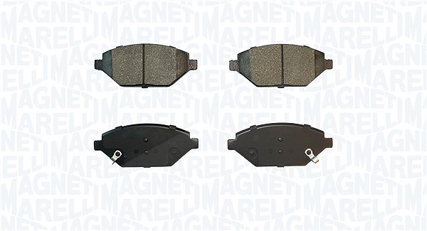 Magneti Marelli Bremsbelagsatz, Scheibenbremse [Hersteller-Nr. 363916061113] für Opel