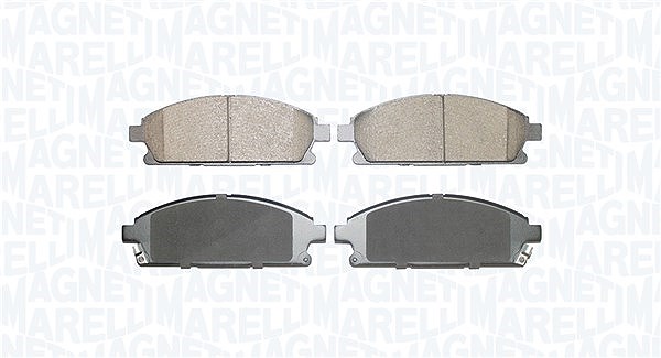 Magneti Marelli Bremsbelagsatz, Scheibenbremse [Hersteller-Nr. 363916061147] für Acura, Infiniti, Honda, Nissan
