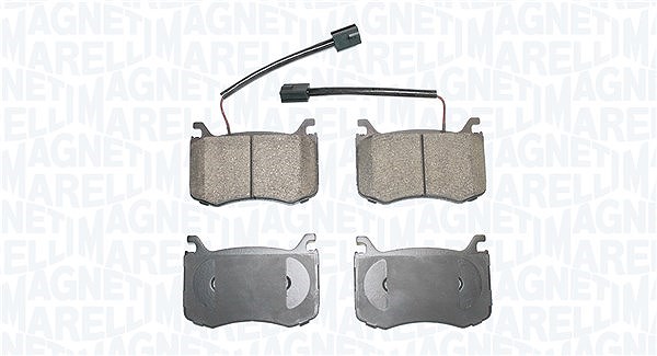 Magneti Marelli Bremsbelagsatz, Scheibenbremse [Hersteller-Nr. 363916061108] für Alfa Romeo