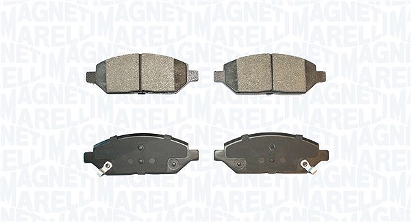 Magneti Marelli Bremsbelagsatz, Scheibenbremse [Hersteller-Nr. 363916061107] für Vauxhall, Opel