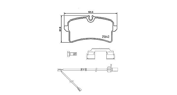 Magneti Marelli Bremsbelagsatz, Scheibenbremse [Hersteller-Nr. 363700485151] für Audi