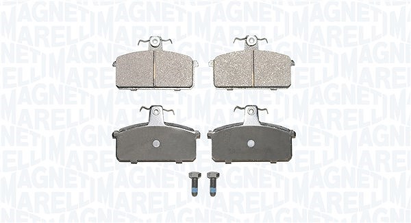 Magneti Marelli Bremsbelagsatz, Scheibenbremse [Hersteller-Nr. 363916061130] für Lancia, Seat, Saab, Suzuki