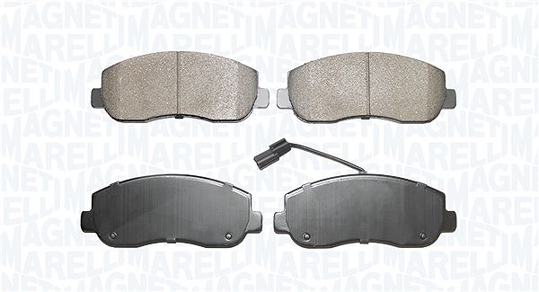 Magneti Marelli Bremsbeläge inkl. VWK Vorne (Satz) [Hersteller-Nr. 363916061129] für Vauxhall, Nissan, Opel, Renault