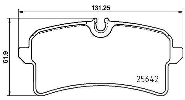 Magneti Marelli Bremsbelagsatz, Scheibenbremse [Hersteller-Nr. 363700465040] für Porsche