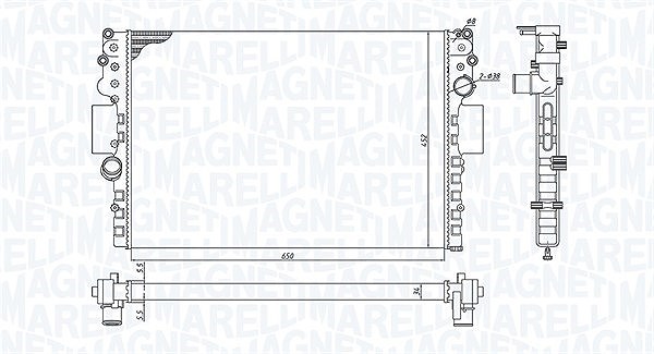 Magneti Marelli Kühler, Motorkühlung [Hersteller-Nr. 350213183800] für Iveco