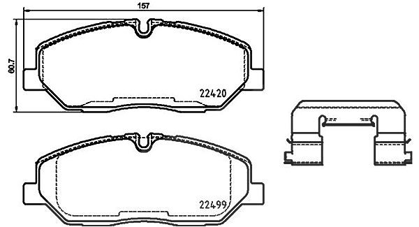 Magneti Marelli Bremsbelagsatz, Scheibenbremse [Hersteller-Nr. 363700430084] für Hyundai