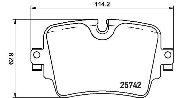 Magneti Marelli Bremsbelagsatz, Scheibenbremse [Hersteller-Nr. 363700436033] für Jaguar