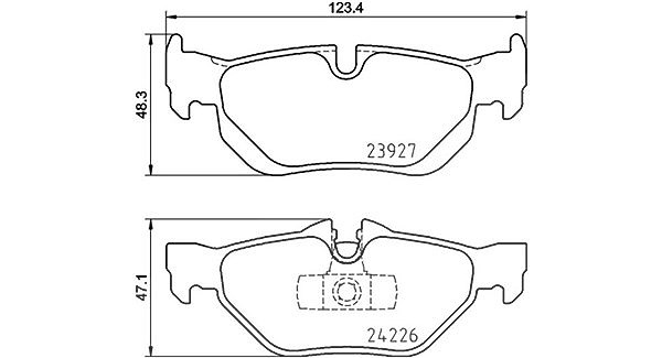 Magneti Marelli Bremsbelagsatz, Scheibenbremse [Hersteller-Nr. 363700406105] für BMW