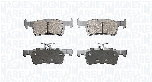 Magneti Marelli Bremsbeläge hinten (Satz) [Hersteller-Nr. 363916060946] für Ford