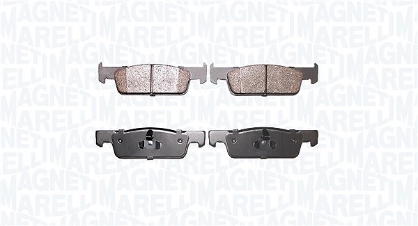Magneti Marelli Bremsbelagsatz, Scheibenbremse [Hersteller-Nr. 363916060944] für Renault, Dacia