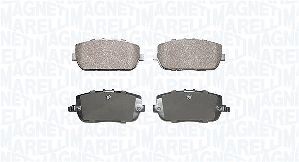 Magneti Marelli Bremsbelagsatz, Scheibenbremse [Hersteller-Nr. 363916060941] für Abarth, Fiat, Mazda