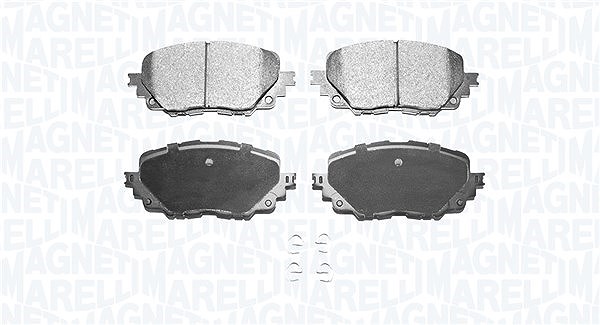 Magneti Marelli Bremsbelagsatz, Scheibenbremse [Hersteller-Nr. 363916060940] für Abarth, Fiat, Mazda