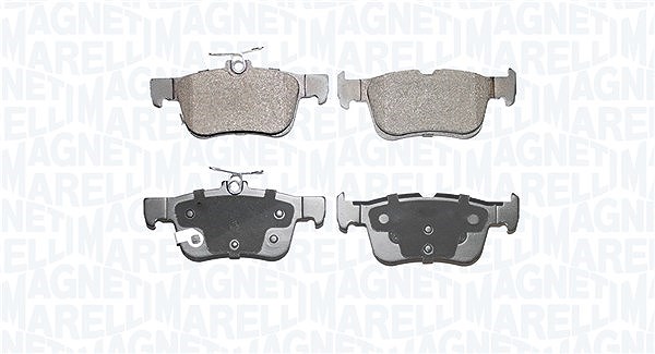 Magneti Marelli Bremsbeläge hinten (Satz) [Hersteller-Nr. 363916060935] für Lincoln, Ford Usa, Ford