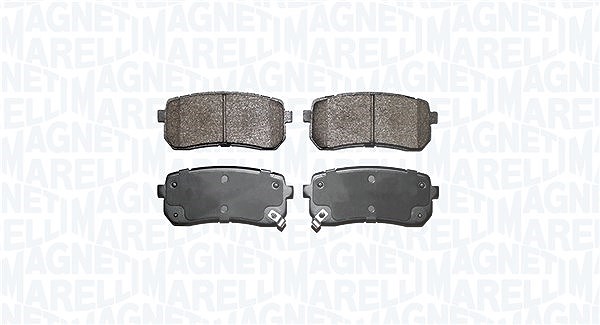 Magneti Marelli Bremsbelagsatz, Scheibenbremse [Hersteller-Nr. 363916060929] für Kia, Hyundai