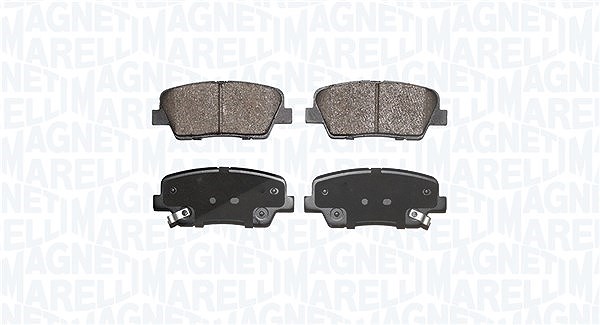 Magneti Marelli Bremsbelagsatz, Scheibenbremse [Hersteller-Nr. 363916060928] für Hyundai, Kia, Ssangyong