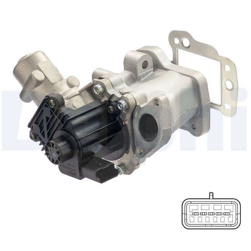 Delphi AGR-Ventil [Hersteller-Nr. EG10437-12B1] für Peugeot, Ford, Citroën, Lancia, Land Rover, Fiat