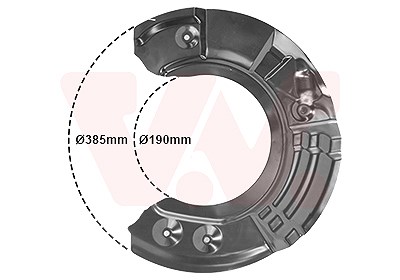 Van Wezel Spritzblech, Bremsscheibe [Hersteller-Nr. 0618372] für BMW