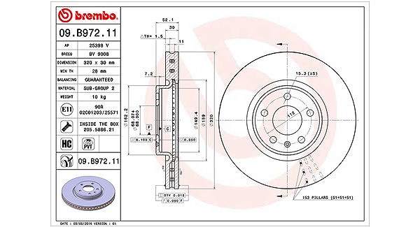 Magneti Marelli Bremsscheibe [Hersteller-Nr. 360406127501] für Audi