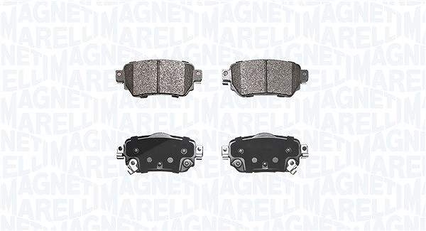 Magneti Marelli Bremsbelagsatz, Scheibenbremse [Hersteller-Nr. 363916060889] für Nissan, Renault