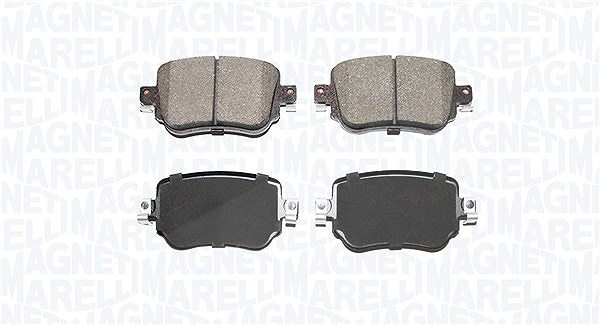 Magneti Marelli Bremsbelagsatz, Scheibenbremse [Hersteller-Nr. 363916060887] für Skoda, VW, Seat, Audi